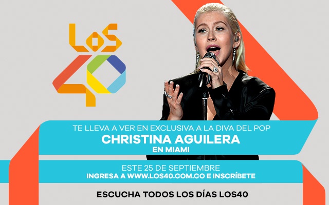 Viaja con LOS40 a ver en exclusiva a Christina Aguilera