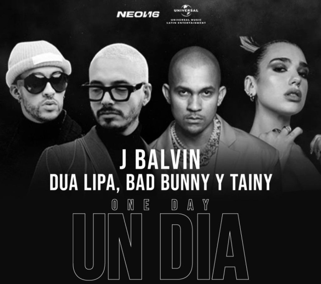 One Day / Un Día, lo nuevo de J Balvin, Dua Lipa, Bad Bunny y Tainy
