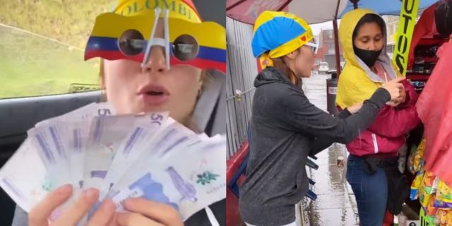 Epa Colombia salió a las calles a regalar dinero