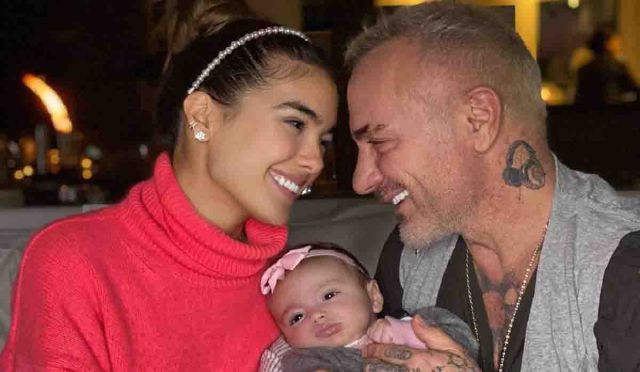 Emotivo mensaje: Gianluca Vacchi contó que su hija tuvo que ser operada del paladar hendido