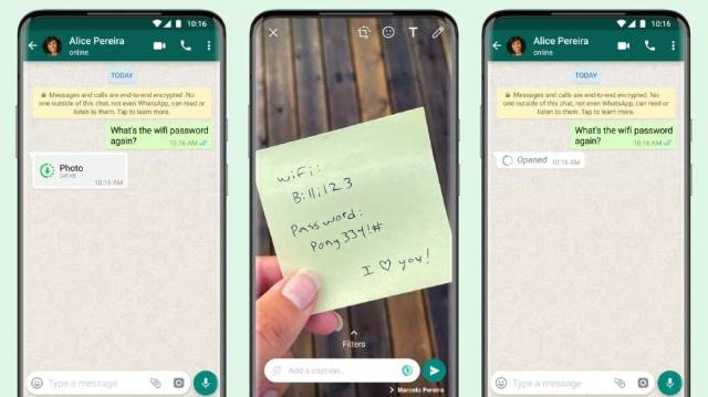 WhatsApp lanza función que elimina fotos y videos después de verlos
