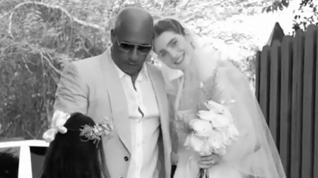 Hija de Paul Walker se casó y Vin Diesel la acompañó al altar