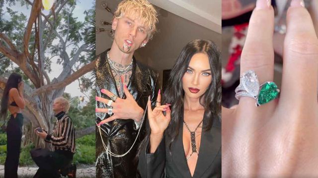 El anillo de compromiso de Megan Fox tiene una esmeralda colombiana