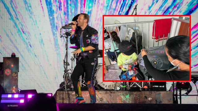 Coldplay sorprendió a niños hospitalizados en Bogotá con regalos