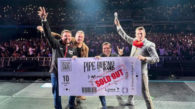 Pipe Bueno logró Sold Out en el Movistar Arena de Bogotá