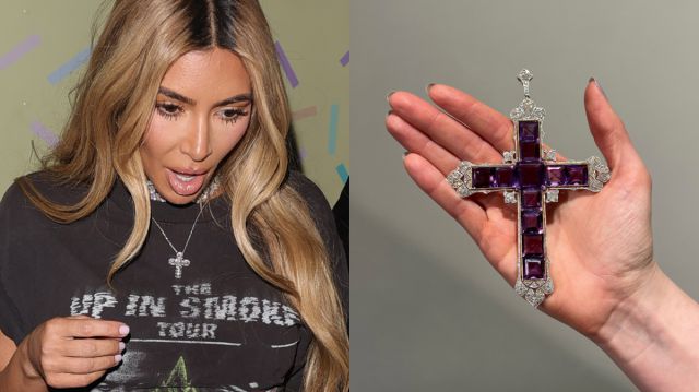 Kim Kardashian compró la cruz de Attallah que lució la princesa Diana