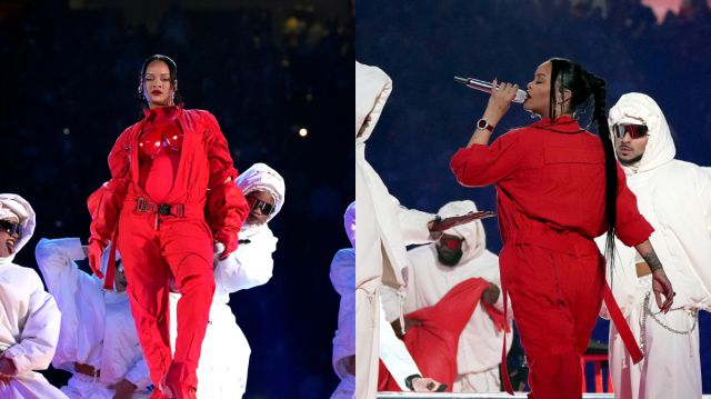¿Rihanna está embarazada? FOTOS del show del Super Bowl 2023 lo revelaría