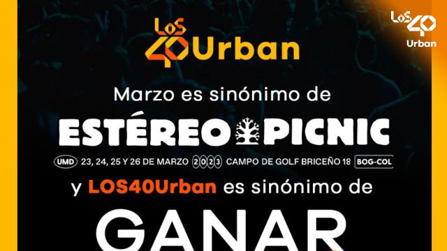 LOS40 Urban te regala boletas para el Estéreo Picnic 2023: ¡es muy fácil participar!