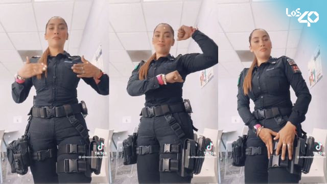 Mujer policía es la sensación en TikTok por sus bailes: “A mi que me pare lo que quiera”