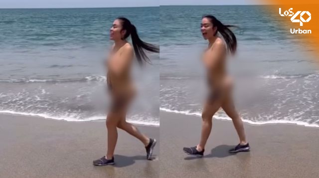 Epa Colombia visitó playa nudista y no dudó en empelotarse: hay video