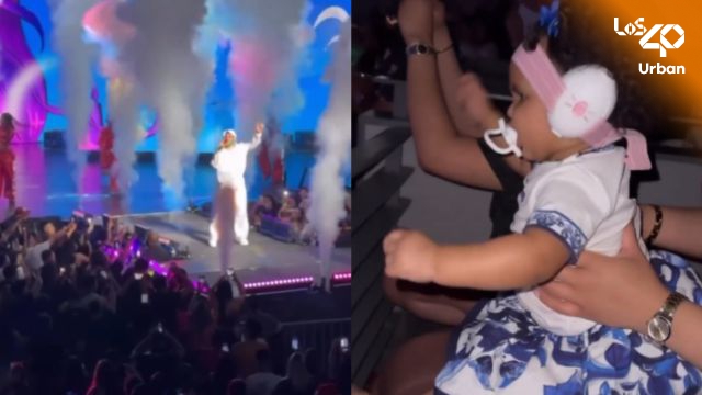 Anuel conmovió en redes con video de su hija en su concierto; “mi bailarina”