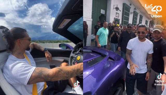 Maluma sacó sus autos de lujo por carreteras de Antioquia; ¿a dónde llegó?